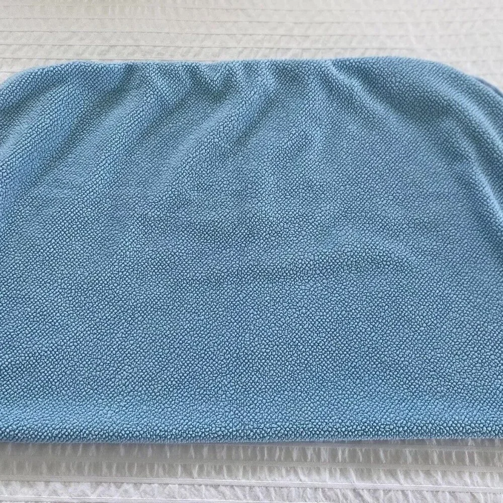 Circo White Clouds Soft‎ Fleece Blue Sherpa Back Baby Blanket Pink Green Birds